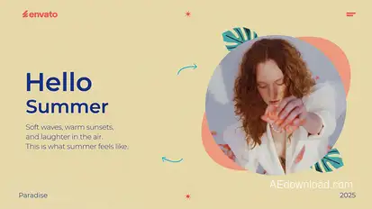 Vibrant Summer Slideshow Openers template preview