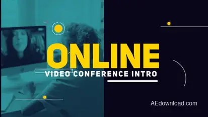 Video Call Conference Intro Product Promo template preview