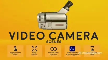 Video Camera Scenes Elements template preview