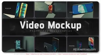 Video Mockup Phone Presentation Product Promo template preview