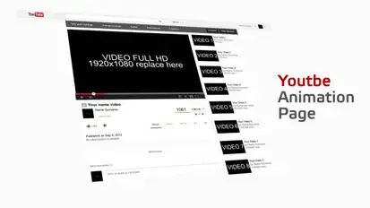 Video Site Page Animation Openers template preview