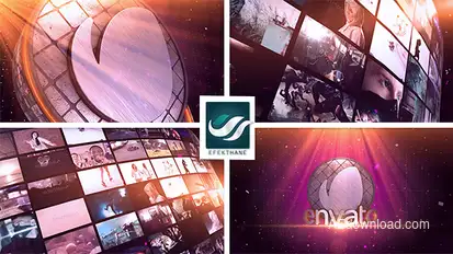 Video Wall Logo Video Displays template preview