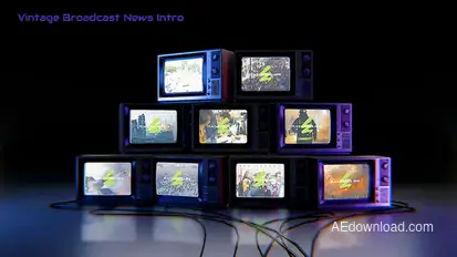 Vintage Broadcast News Intro Opener Openers template preview