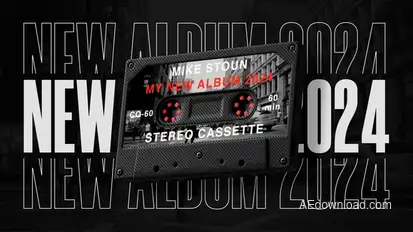 Vintage Cassette broadcast-packages template preview