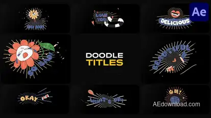 Vintage Comic Titles for After Effects Titles template preview