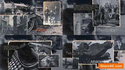 Vintage Documentary Opener Video Template Openers template preview