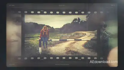 Vintage Film Slideshow Video Displays template preview