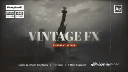 Vintage Fx Overlay Elements template preview