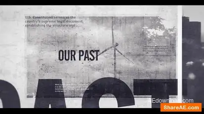 Vintage Historical Cinematic Memories Trailer Openers template preview