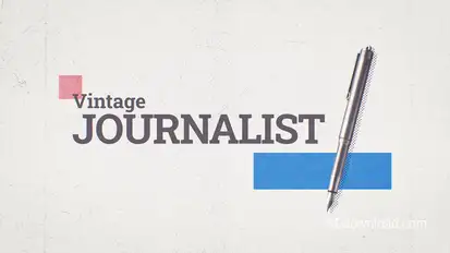 Vintage Journalist Broadcast Package broadcast-packages template preview