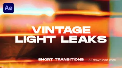 Vintage Light Leaks Transitions | After Effects Elements template preview