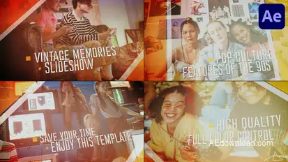 Vintage Photo Slides for After Effects Openers template preview