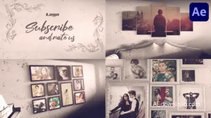 Vintage Photo Slides for After Effects Openers template preview