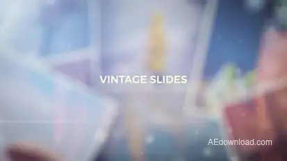 Vintage Photo Montage Video Displays template preview