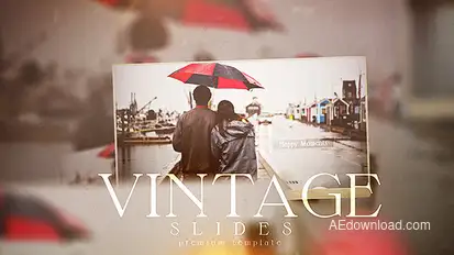 Vintage Slides Video Displays template preview