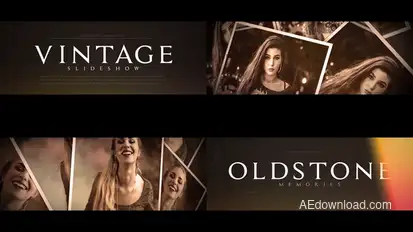 Vintage Slideshow Openers template preview