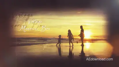 Vintage Slideshow Video Displays template preview