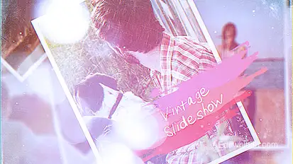 Vintage Slideshow Video Displays template preview