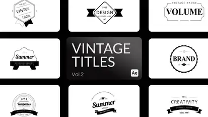 Vintage Title 02 for After Effects Titles template preview