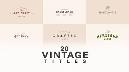 Vintage Title Titles template preview