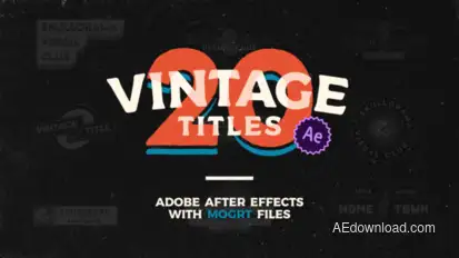 Vintage Titles Titles template preview
