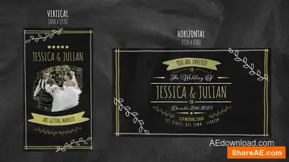 Vintage Wedding Invitation Openers template preview