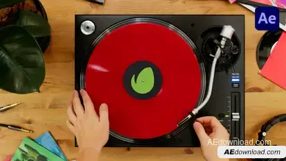 Vinyl Record Logo Logo Stings template preview