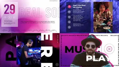 Virtual music visualizer Product Promo template preview