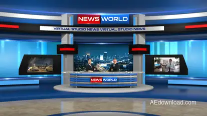 Virtual Studio broadcast-packages template preview