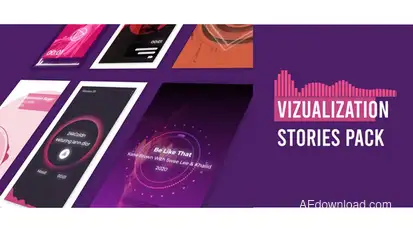 Visualizer Audio Stories Instagram Product Promo template preview