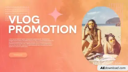 Vlog Promotion Video Displays template preview
