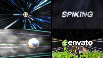 Volleyball Bumper 2 (2 Bumpers) Logo Stings template preview