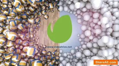 Volleyball Logo Reveal Openers template preview