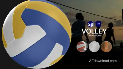 Volleyball Transitions for After Effects Elements template preview