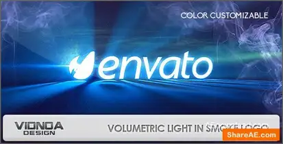Videohive Volumetric Light In Smoke Logo Logo Stings template preview