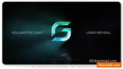 Volumetric Light Logo Reveal Logo Stings template preview