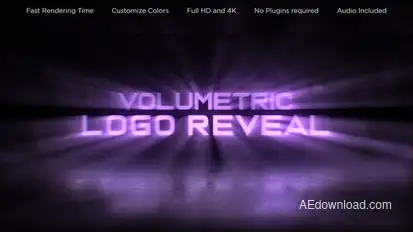 Volumetric Logo Reveal Logo Stings template preview