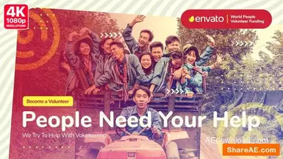 Volunteer Team Presentation Openers template preview