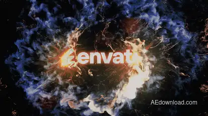 Vortex Fire Logo Reveal Openers template preview