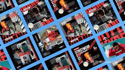 Voster Hype Kinetic Typography Posts Product Promo template preview