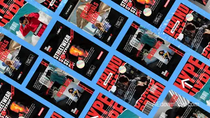 Voster Hype Kinetic Typography Reels Product Promo template preview