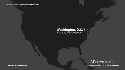 Vox Map Documentary Infographics template preview