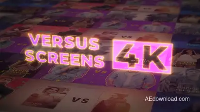 VS Versus Screens v.2 4K Elements template preview
