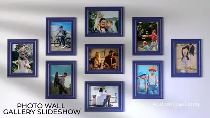 Wall Gallery Photo Slideshow Video Displays template preview