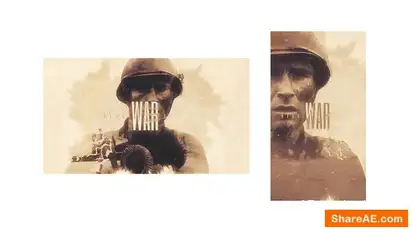 War Double Exposure Intro Openers template preview