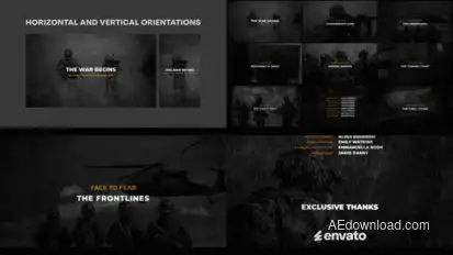 War Memories Film Opener for After Effects Openers template preview