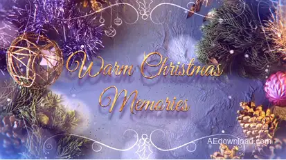 Warm Christmas Memories broadcast-packages template preview