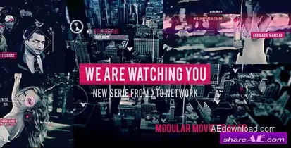 Videohive Watching You Movie Trailer Openers template preview