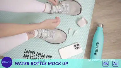 Water Bottle Mock Up Product Promo template preview