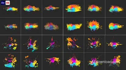 Water Colour Elements V1 Elements template preview